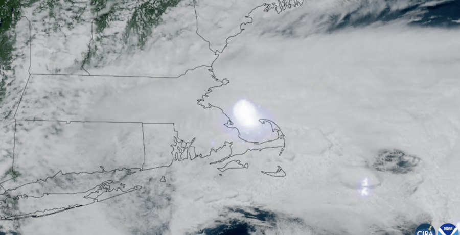 New England Üzerinde Meteor Patladı
