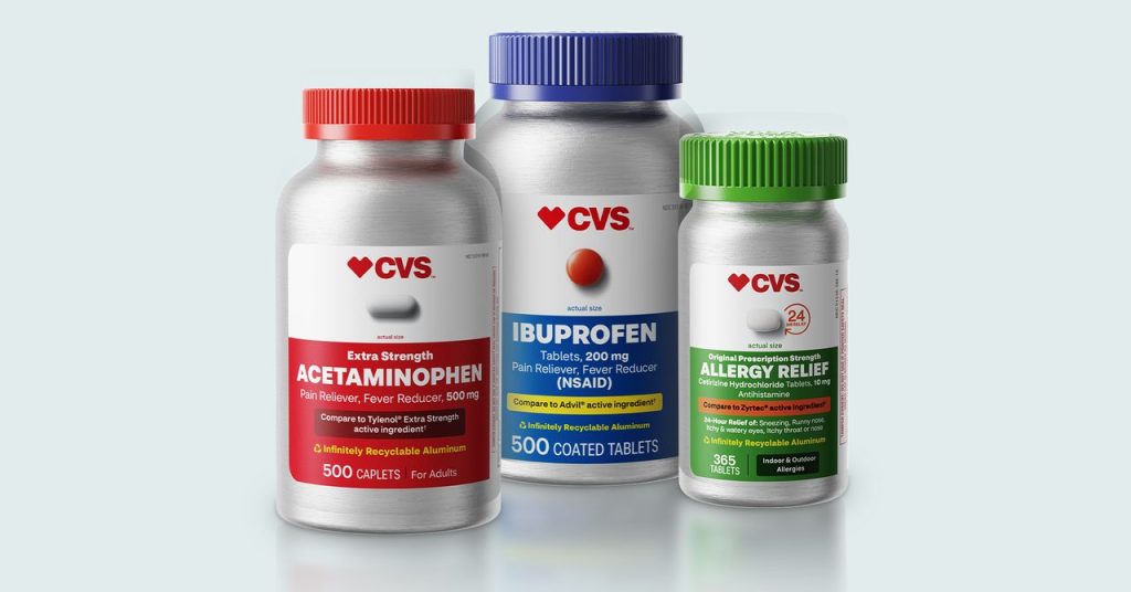 CVS, Reçetesiz İlaç Şişelerini Alüminyuma Dönüştürüyor