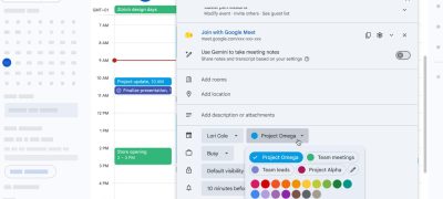 Google Calendar, Etkinlik Renk Paletini 200’e Çıkardı