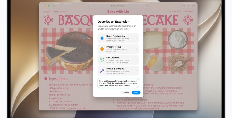 Apple, Safari'nin eklenti eksikliğini AI ile çözüyor
